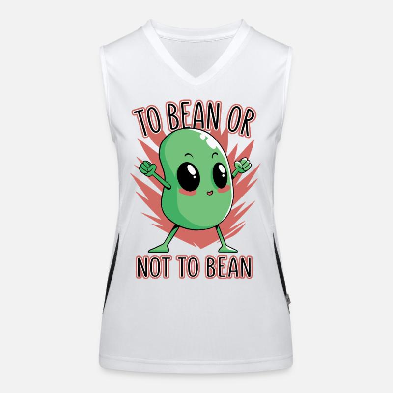 Bohne oder nicht Bohne Funktionelles Kontrast-Tank Top für Frauen