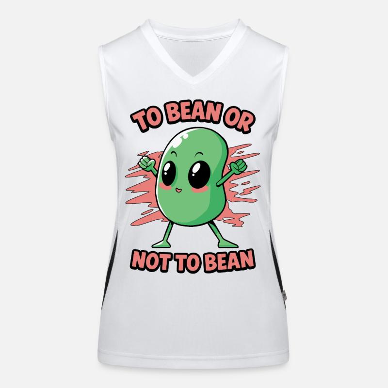 Bohne oder nicht Bohne Funktionelles Kontrast-Tank Top für Frauen