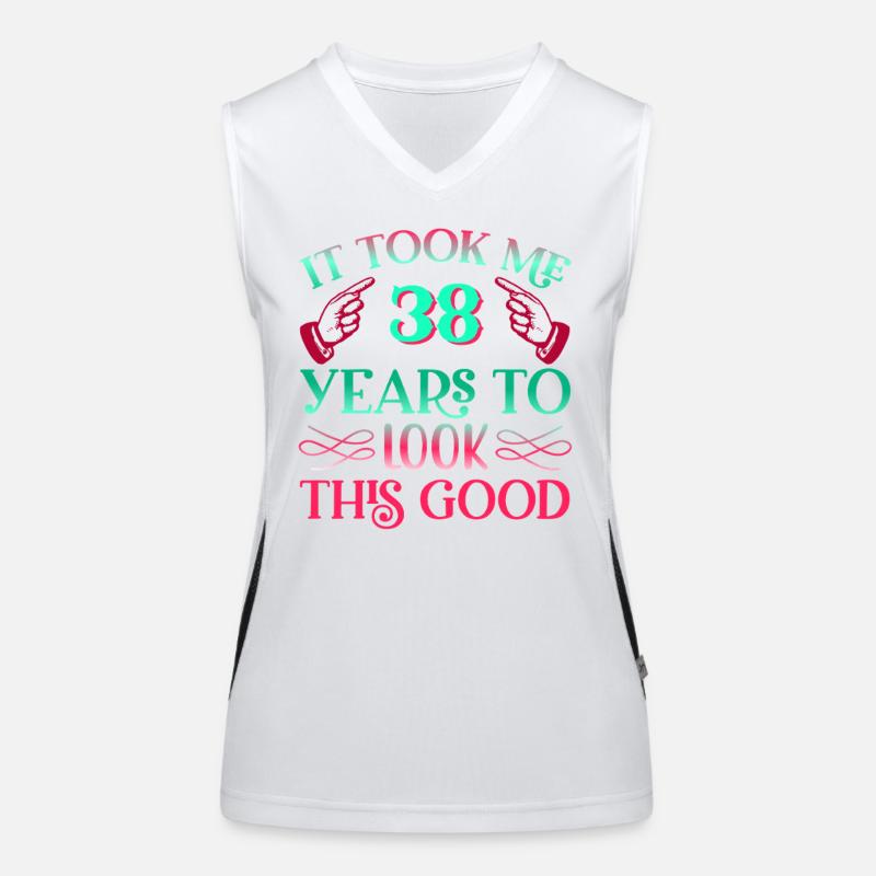 It took 38 years to look so good Women's Functional Contrast Tank Top