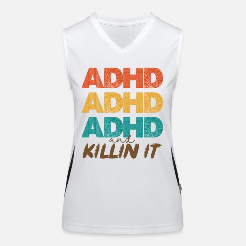 ADHD Power Color Stacking Women's Functional Contrast Tank Top