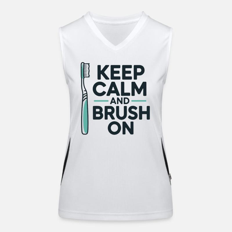 Zahntechniker Getriebe Getriebe Design Funktionelles Kontrast-Tank Top für Frauen