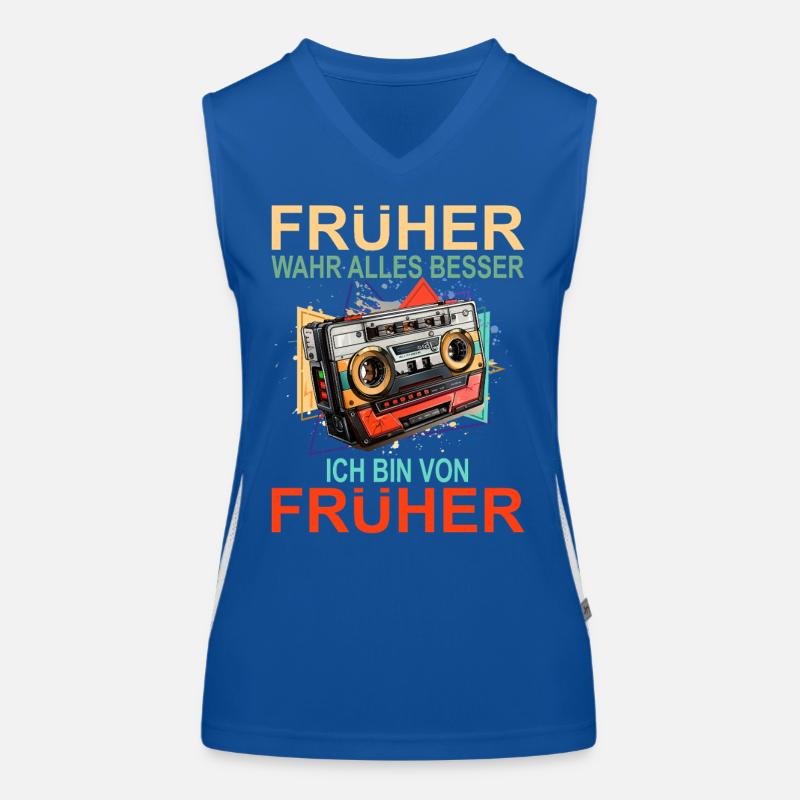 Früher war alles besser Funktionelles Kontrast-Tank Top für Frauen
