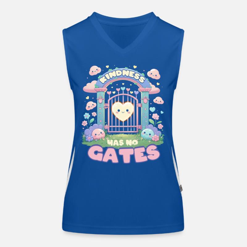 Menschlichkeit Equality Kindness Has No Gates Funktionelles Kontrast-Tank Top für Frauen