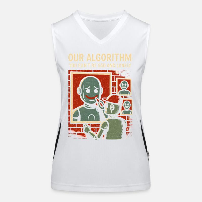 Our Algorithm Shirt for Programmers and Creators Women's Functional Contrast Tank Top