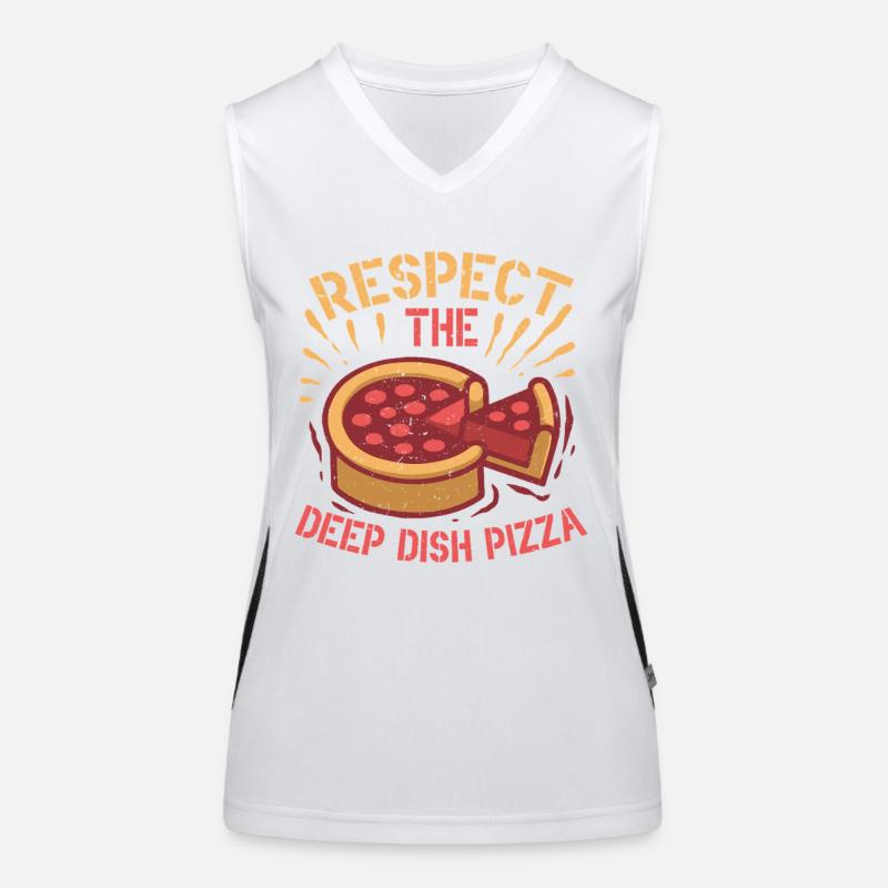 Plat profond Pizza Chicargo Débardeur respirant contrasté Femme