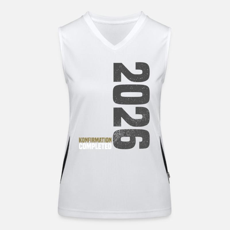 Glückwunsch Konfirmation 2026 Funktionelles Kontrast-Tank Top für Frauen