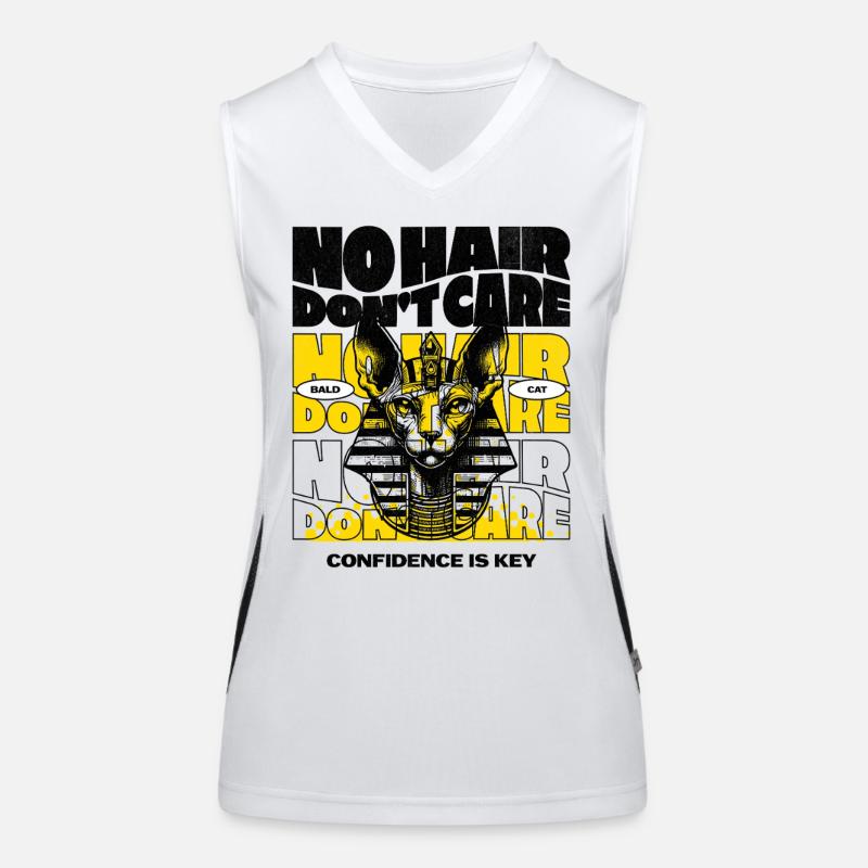 Chat Sphynx Sans Poils Débardeur respirant contrasté Femme