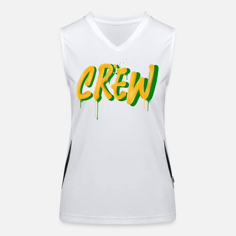 Crew Funktionelles Kontrast-Tank Top für Frauen