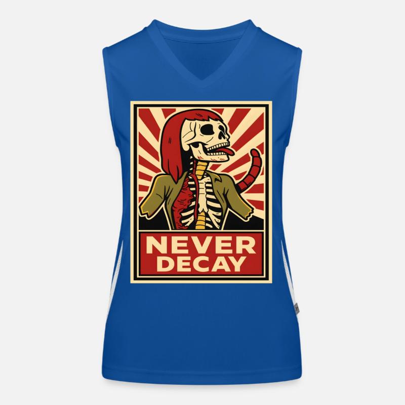 Never Decay Skelet Punk Women's Functional Contrast Tank Top