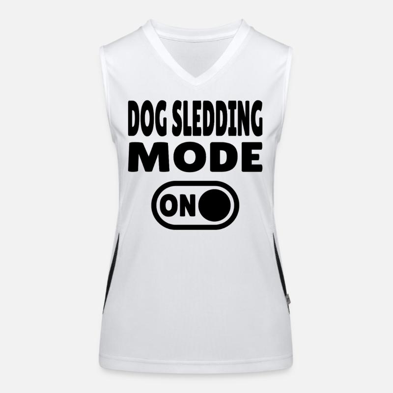 Dog Sledding Mode ON - Schlittenhund Funktionelles Kontrast-Tank Top für Frauen