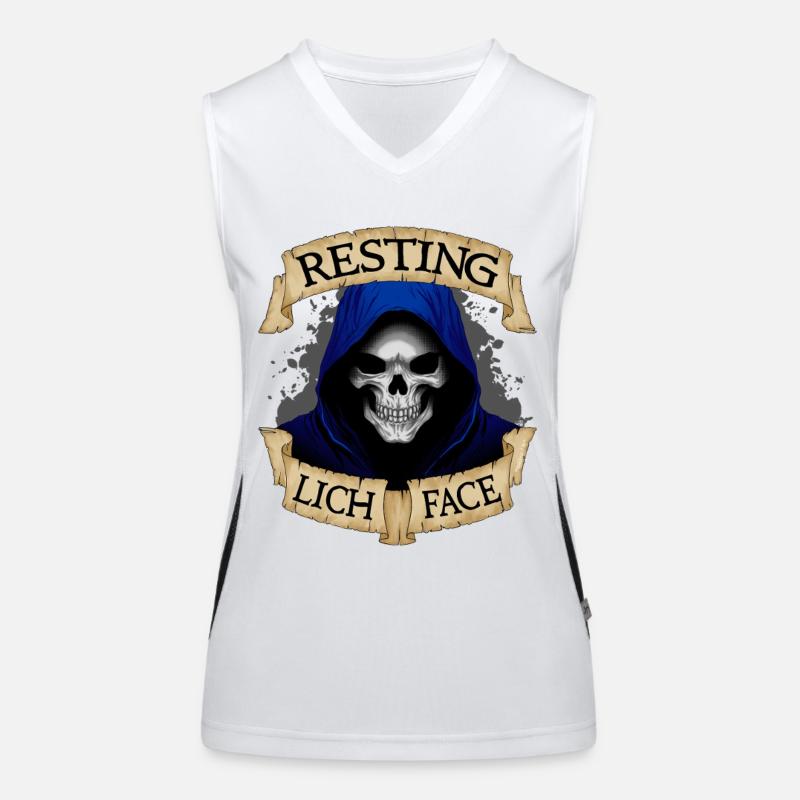 Resting Lich Face Women's Functional Contrast Tank Top