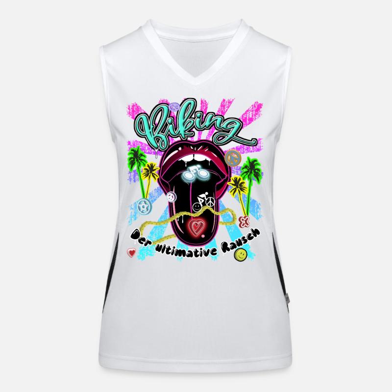 Biking Funktionelles Kontrast-Tank Top für Frauen