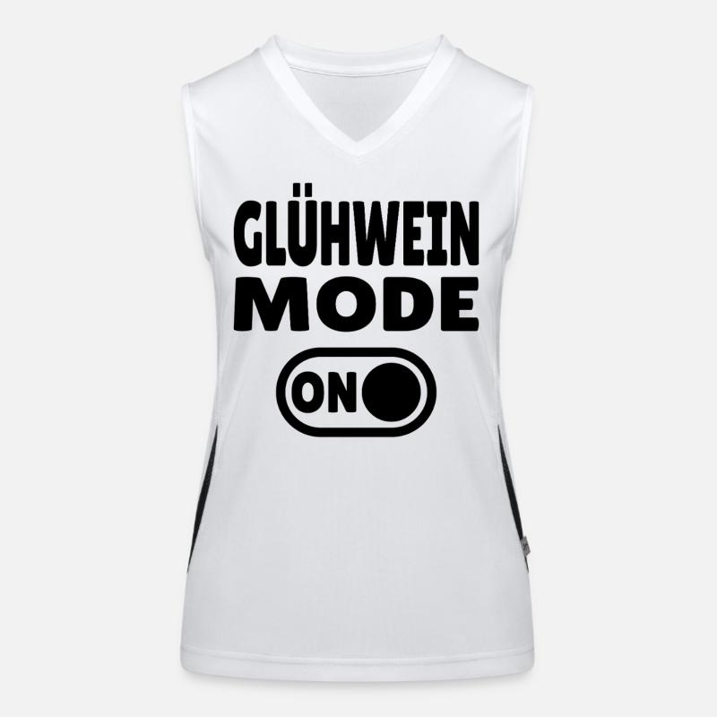 Glühwein Mode ON Funktionelles Kontrast-Tank Top für Frauen