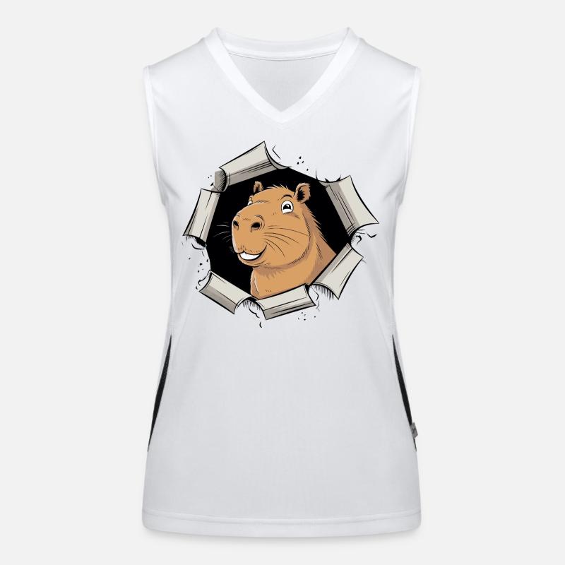 Bande dessinée Capybara – Percée pacifique Débardeur respirant contrasté Femme