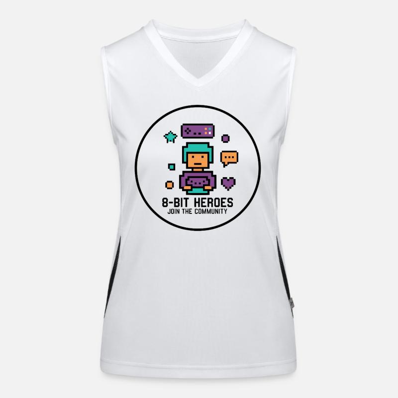 Pixel Gamer Retro 8-Bit Gaming Kult Débardeur respirant contrasté Femme