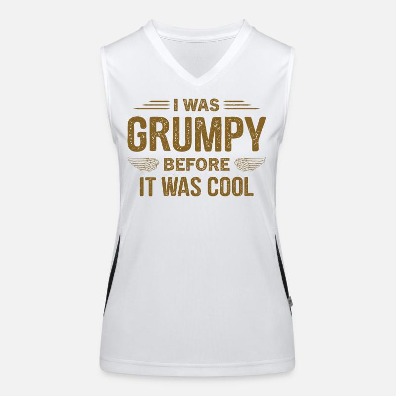 I was grumpy before it was cool Women's Functional Contrast Tank Top