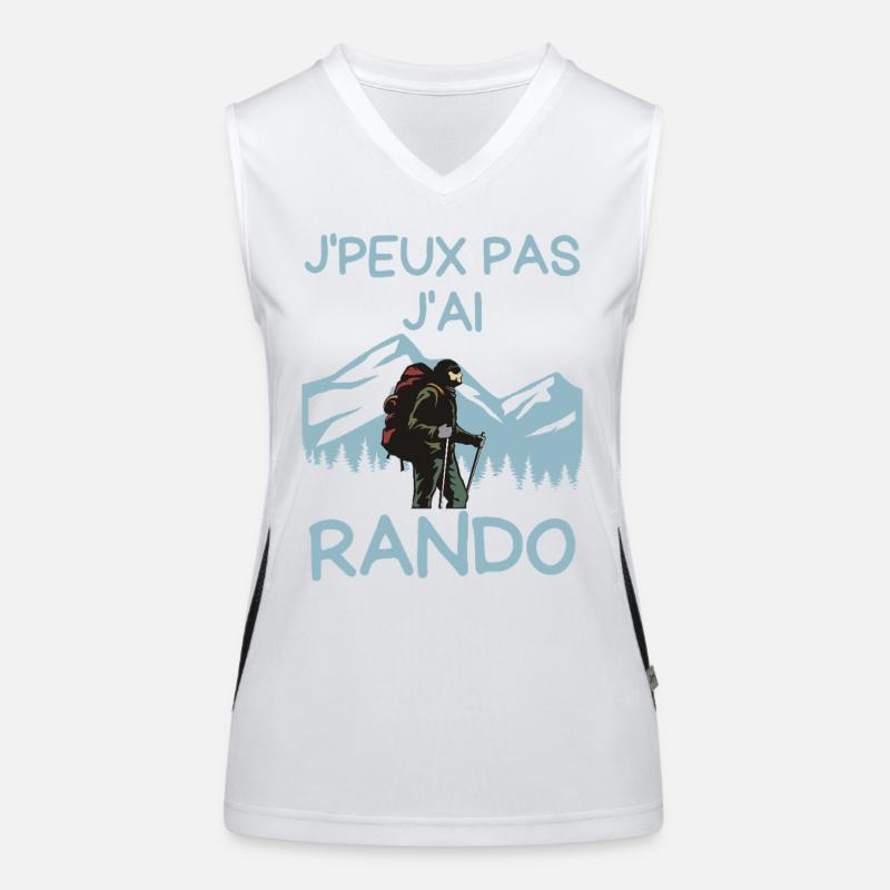 Jpeux Pas J'ai Rando Débardeur respirant contrasté Femme