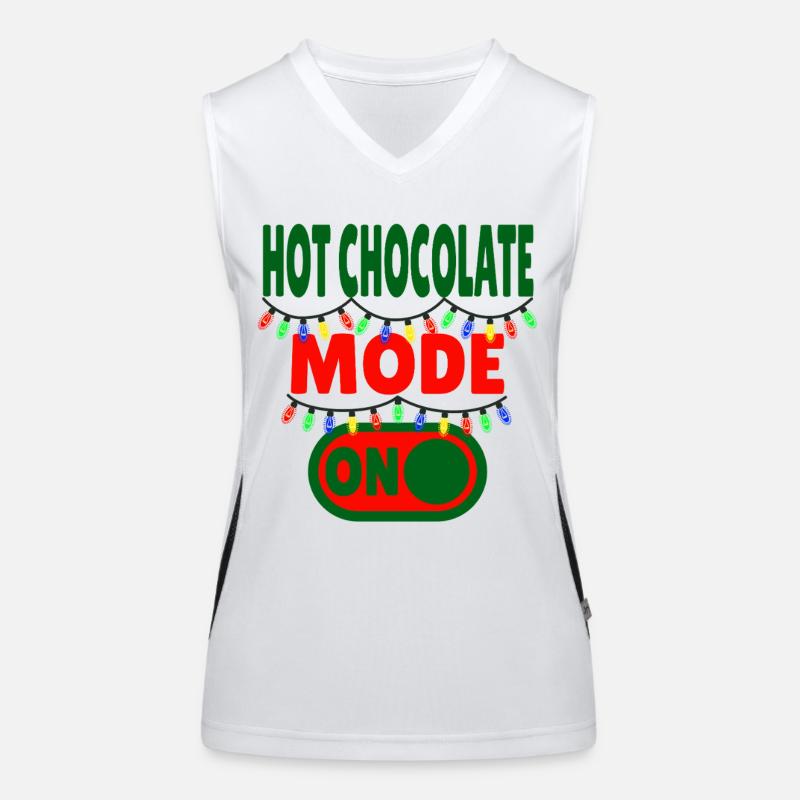 Hot Chocolate Mode ON Women's Functional Contrast Tank Top
