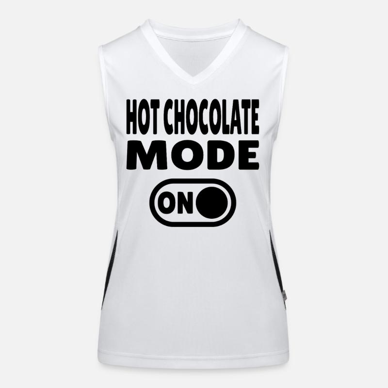 HotchocolateModeONBLK Funktionelles Kontrast-Tank Top für Frauen