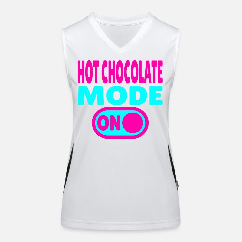 Hot Chocolate Mode ON Funktionelles Kontrast-Tank Top für Frauen