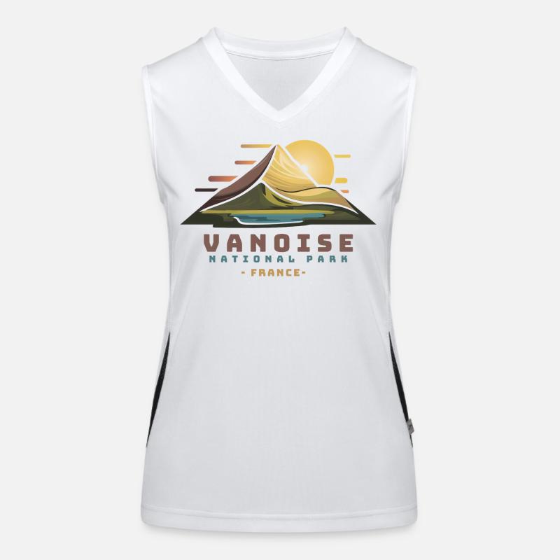 Cadeau Teide Tenerife Volcan Canaries Souvenir Débardeur respirant contrasté Femme