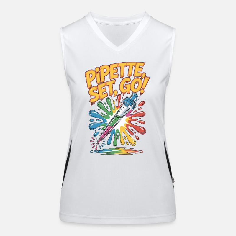 Lab Technician Pipette Set Go Medical Technologist Funktionelles Kontrast-Tank Top für Frauen