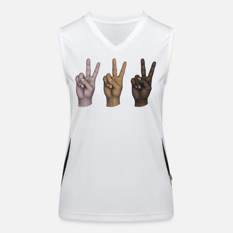 PEACE HANDS  ALL EQUALS  - peace & love Débardeur respirant contrasté Femme