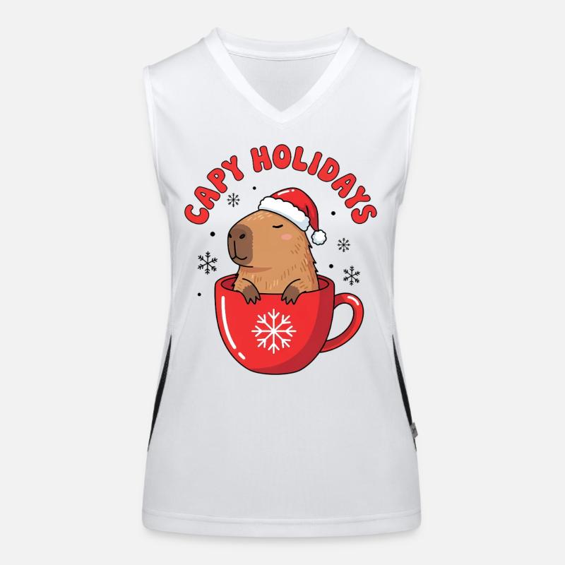 Capy Holidays Funktionelles Kontrast-Tank Top für Frauen