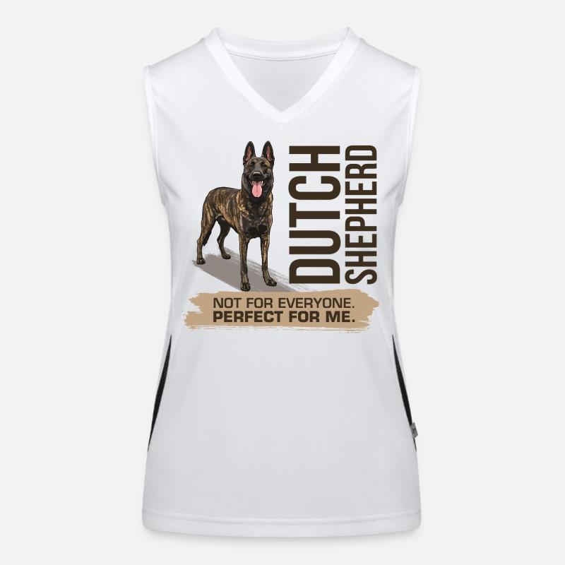 Dutch Shepherd - Dutchie  Women's Functional Contrast Tank Top