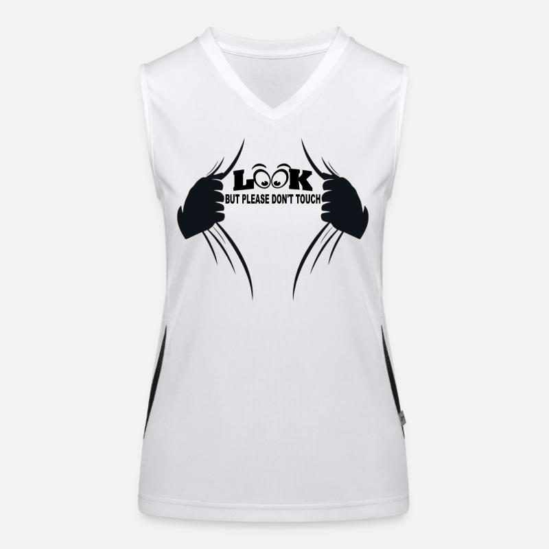 Look but please don't touch Women's Functional Contrast Tank Top