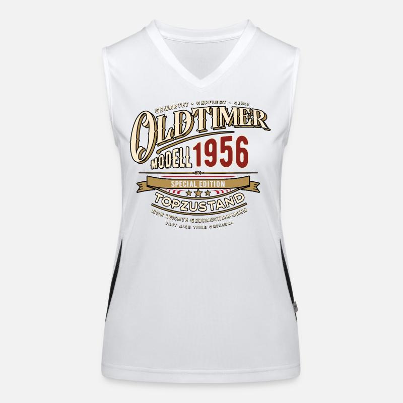 Oldtimer Modell 1956 | Geburtstag Geschenk Funktionelles Kontrast-Tank Top für Frauen