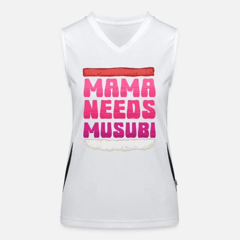 Mama Needs Musubi Funktionelles Kontrast-Tank Top für Frauen