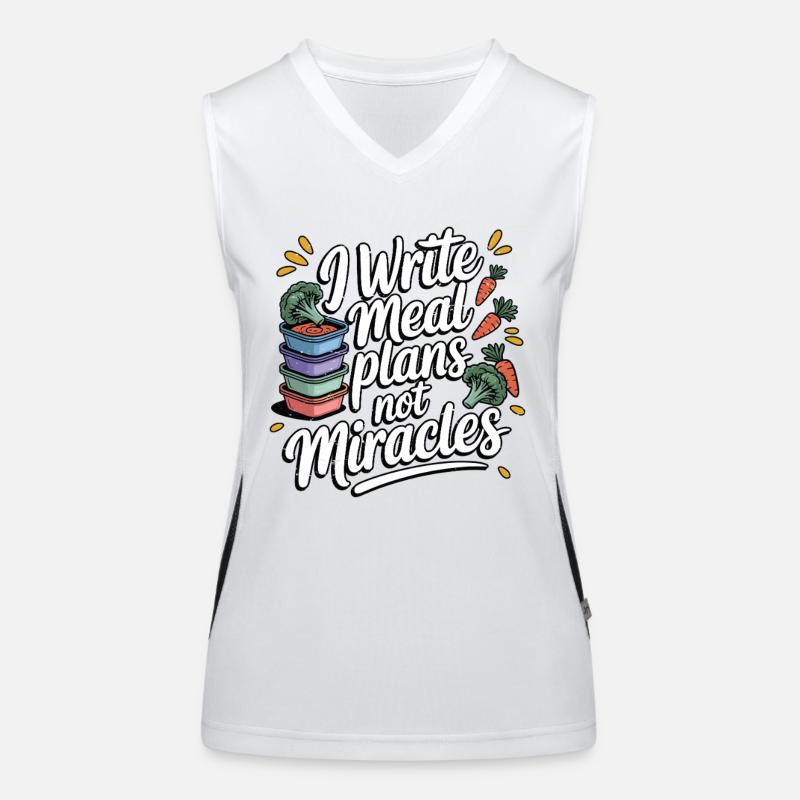 Nutritionist I Write Meal Plans Nutritional Coach Funktionelles Kontrast-Tank Top für Frauen