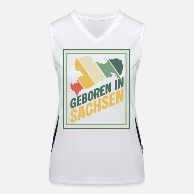 Né en Saxe Débardeur respirant contrasté Femme