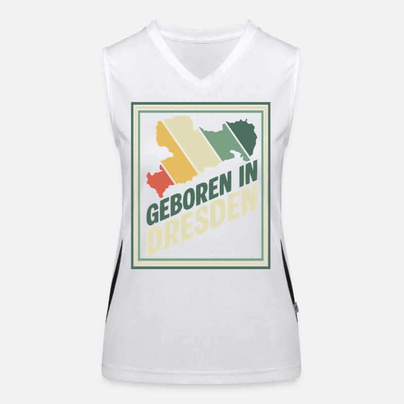 Né à Dresde Retro Débardeur respirant contrasté Femme