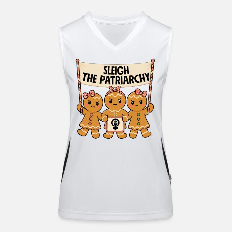 Sleigh The Patriarchy Women's Functional Contrast Tank Top