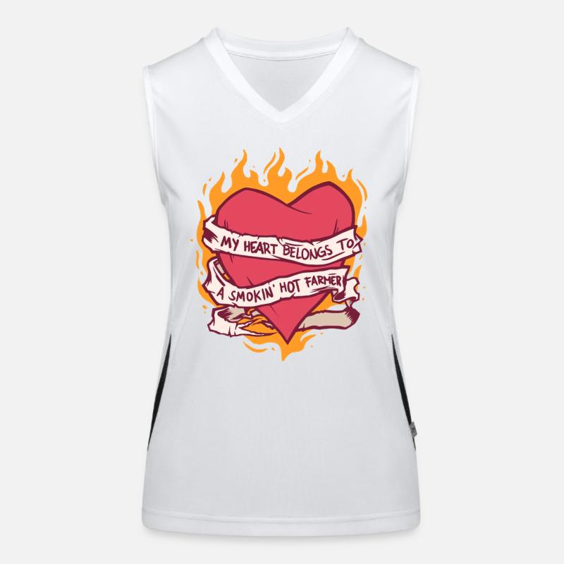 Ehefrau eines Bauern Mutter Funktionelles Kontrast-Tank Top für Frauen