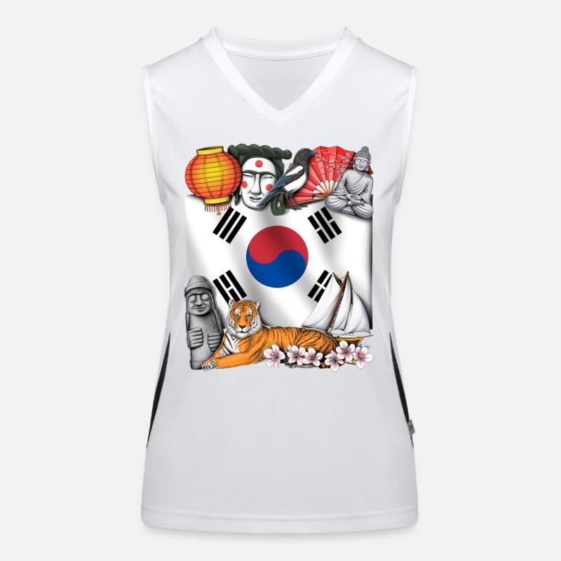 Corée du Sud Débardeur respirant contrasté Femme