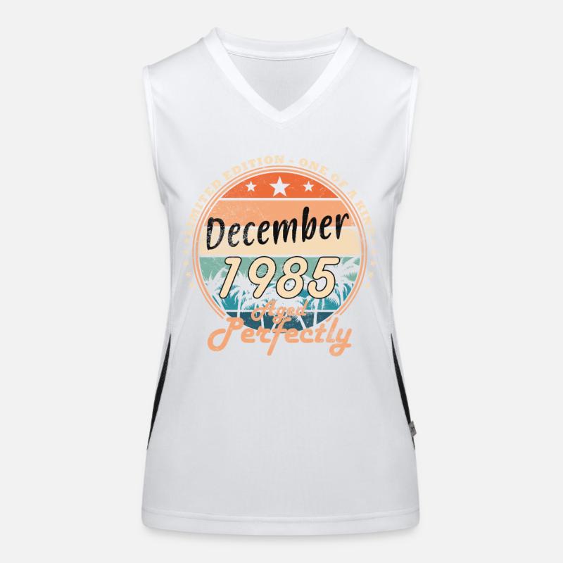 Dezember 1985 Funktionelles Kontrast-Tank Top für Frauen