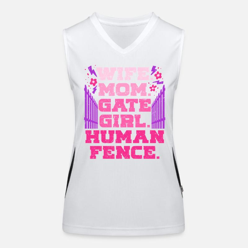 Ehefrau eines Bauern Mutter Funktionelles Kontrast-Tank Top für Frauen