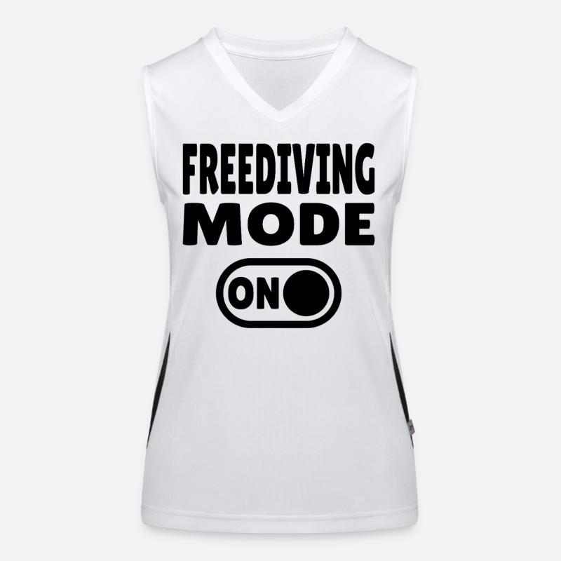 Mode apnée ACTIVÉ - Plongeur Débardeur respirant contrasté Femme