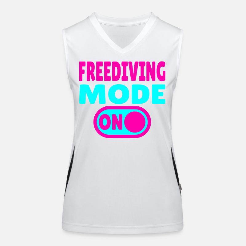 Mode apnée ACTIVÉ - Plongeur Débardeur respirant contrasté Femme