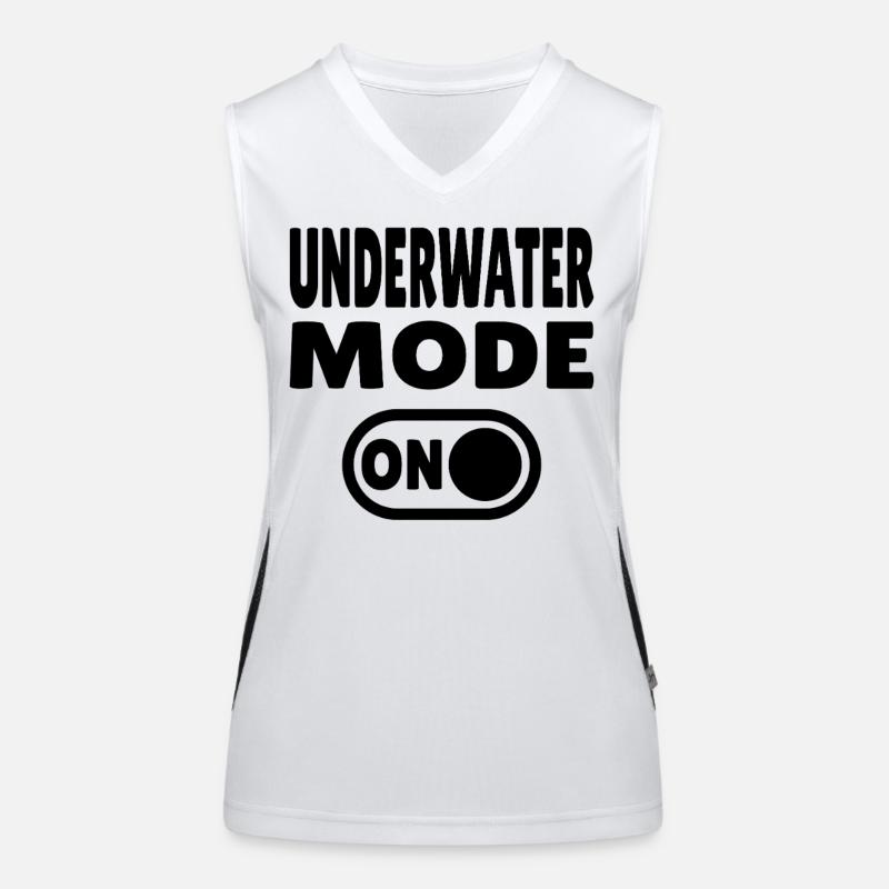Underwater Mode ON  Funktionelles Kontrast-Tank Top für Frauen