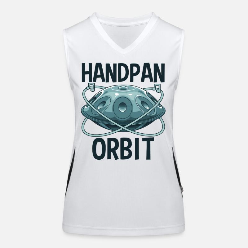 Handpan Orbit Women's Functional Contrast Tank Top