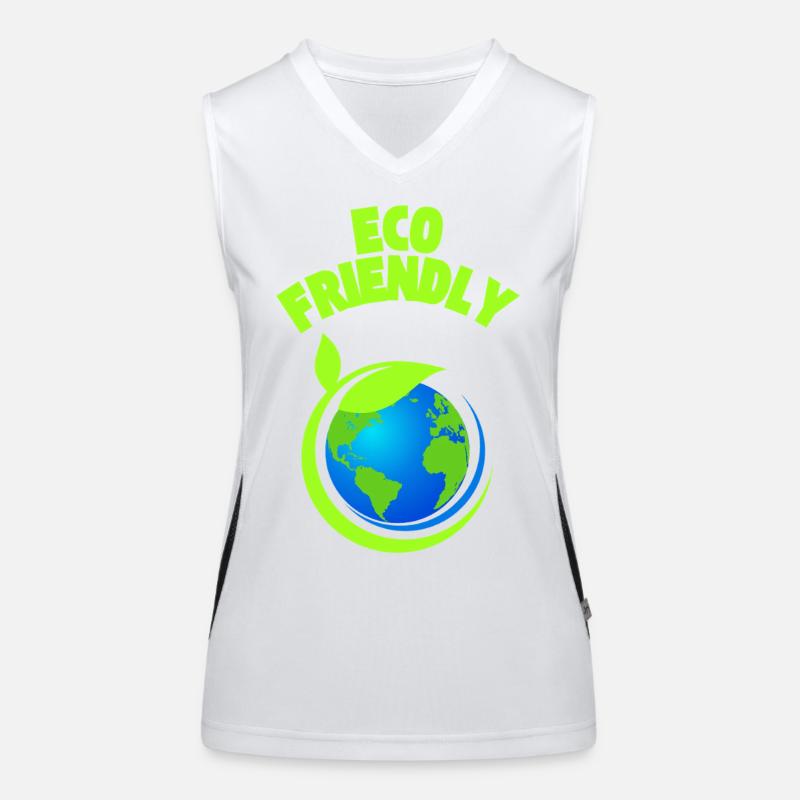 Graphique Éco Leaf Earth Débardeur respirant contrasté Femme