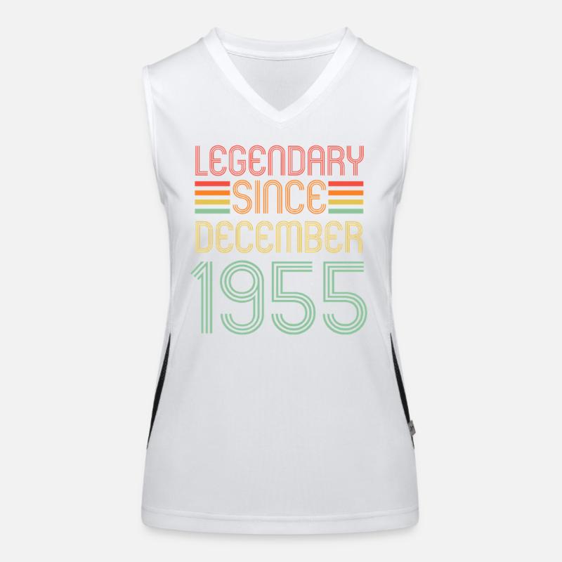 Legendary since December 1955, Retro, Birthday Women's Functional Contrast Tank Top