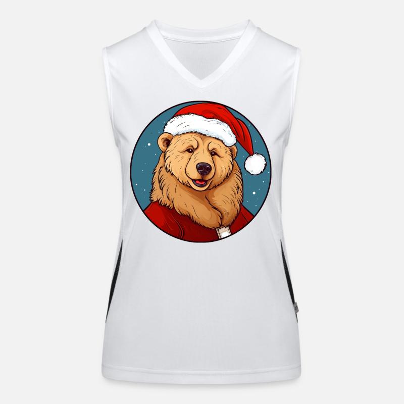 Noël des ours Débardeur respirant contrasté Femme