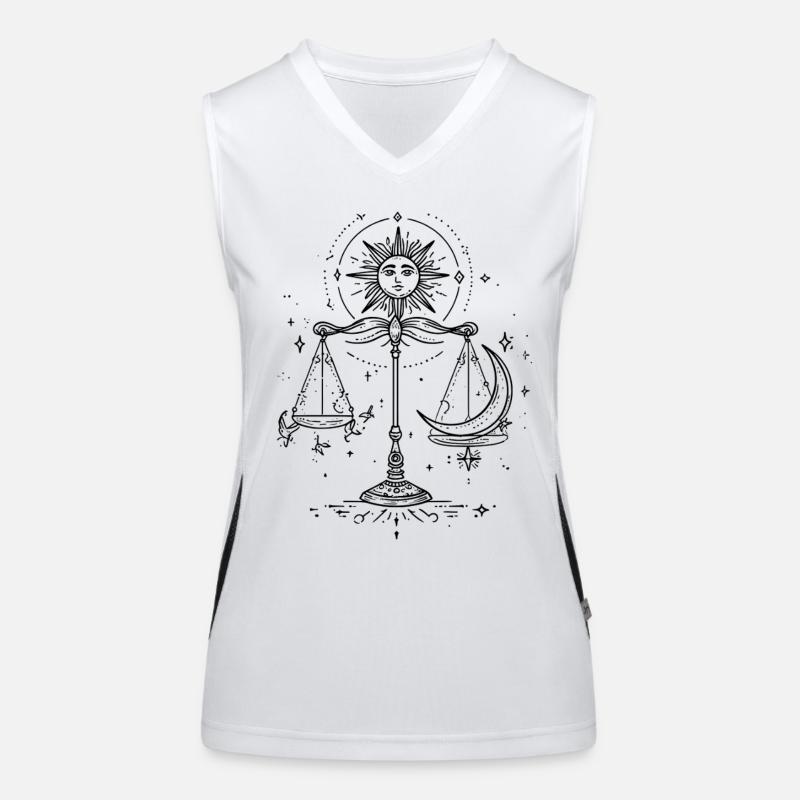 mystical Libra Women's Functional Contrast Tank Top