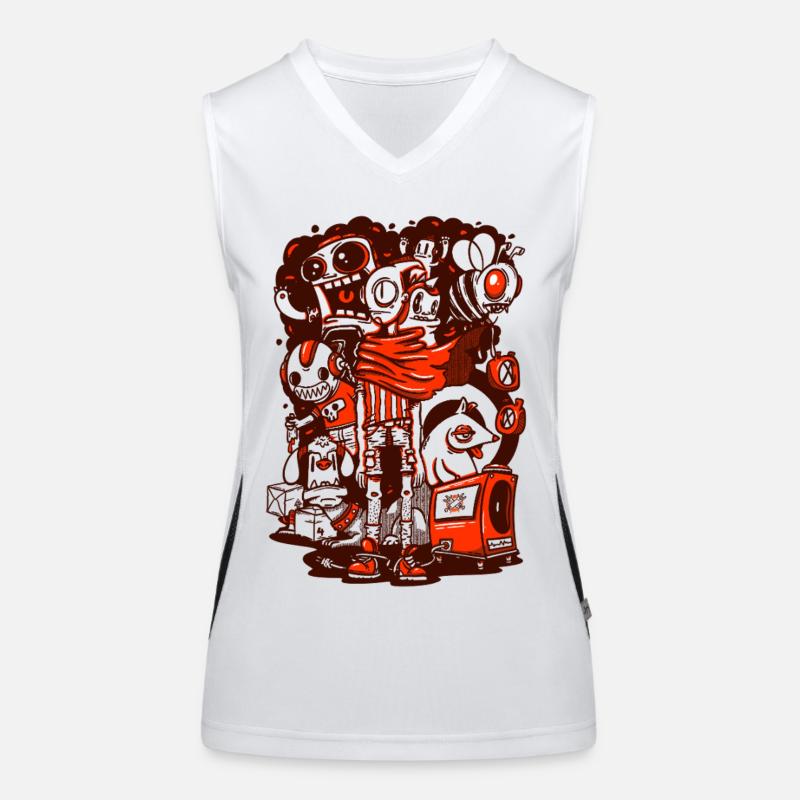 Die Chaos-Crew Funktionelles Kontrast-Tank Top für Frauen