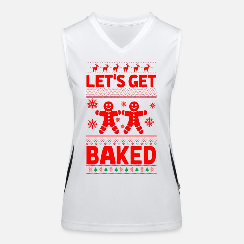 Gingerbread Man Women's Functional Contrast Tank Top